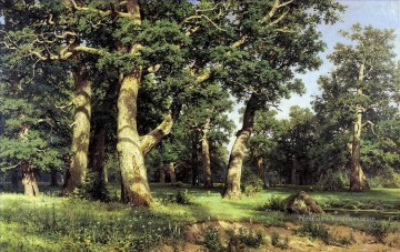  1887 Art - chêne 1887 paysage classique Ivan Ivanovitch forêt